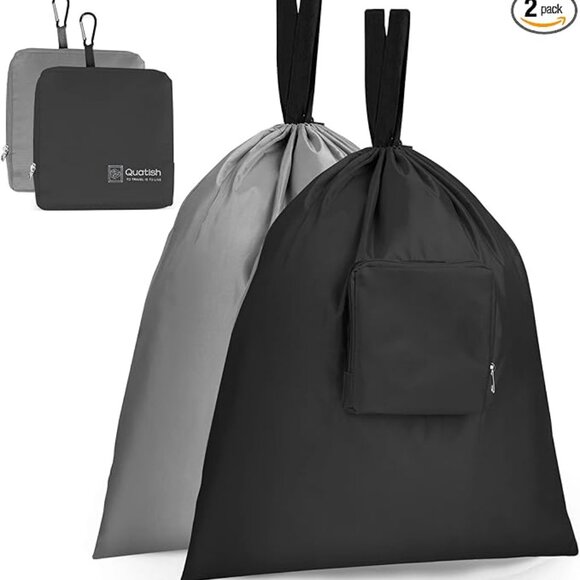 Travel Pack - Quatish Laundry Bag + 4 pack travel size containers in pouch NEW - Picture 2 of 7